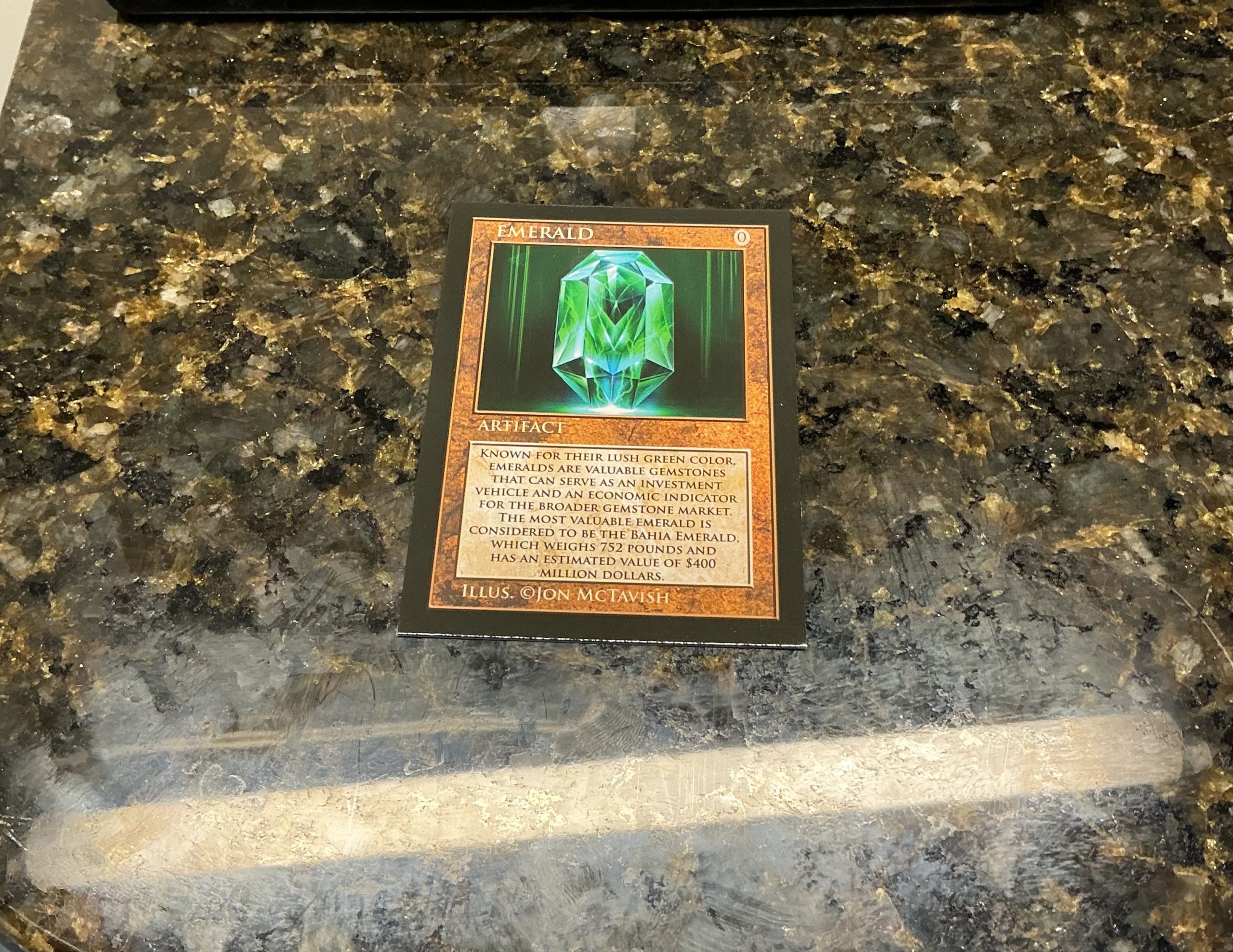 Emerald Artifact #38-SP