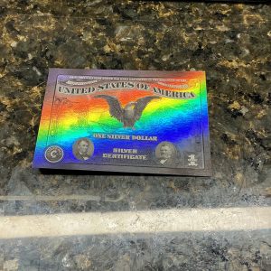 1899 $1 Silver Certificate "Black Eagle" (Rainbow Foil) #59