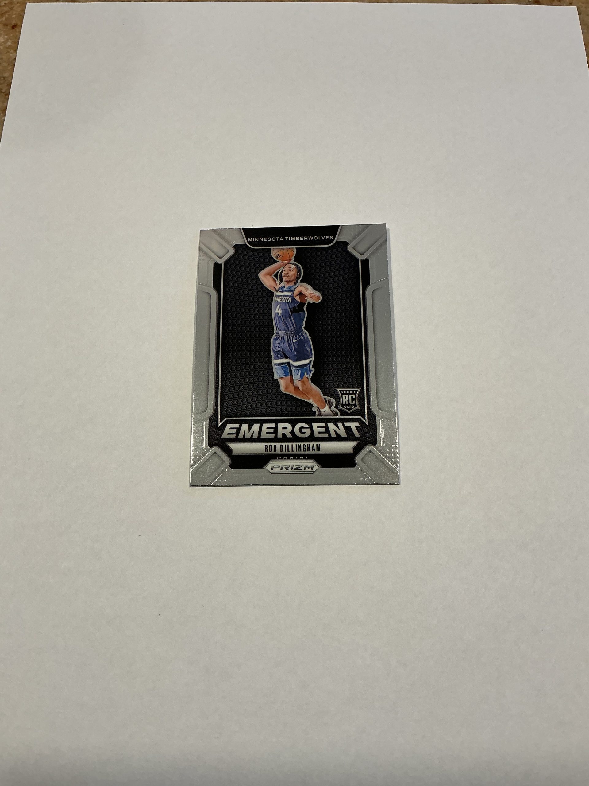 Panini Prizm Rob Dillingham Emergent Rookie Card #24