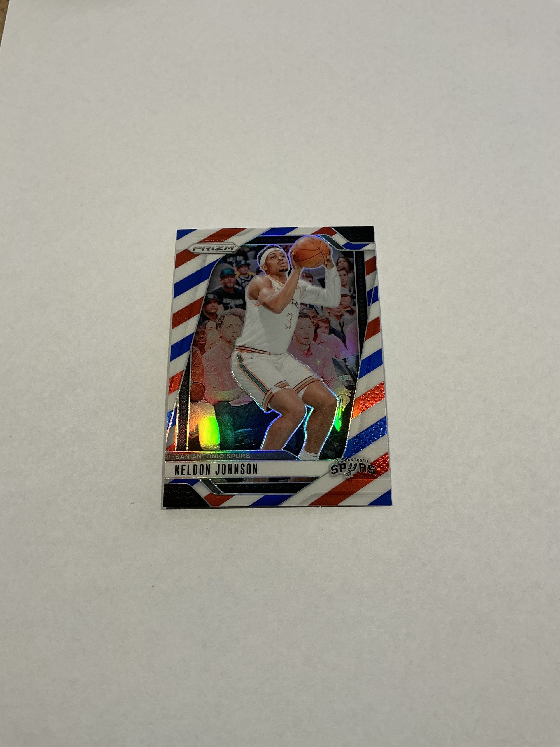 Panini Prizm Keldon Johnson RWB #24