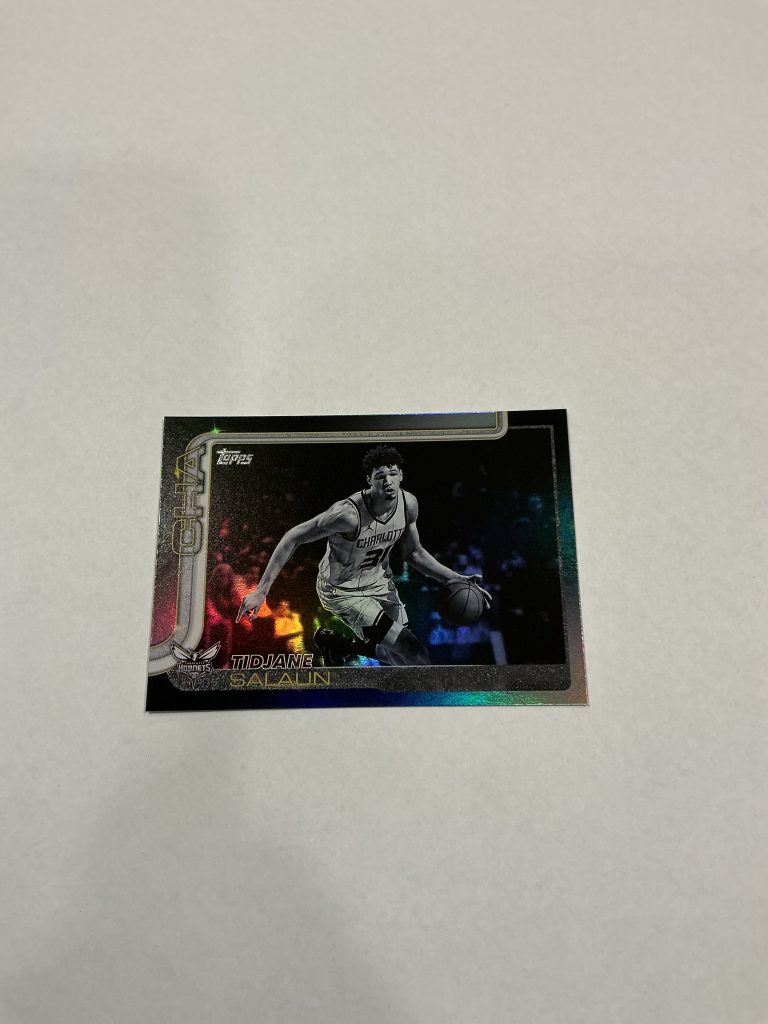Topps Tidjane Salaun Blackout Rainbow Foil #71
