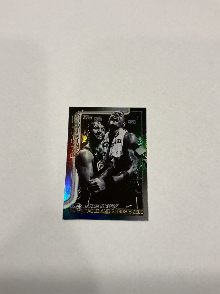 Topps Pure Magic Paolo and Suggs Sizzle Blackout Rainbow Foil #271