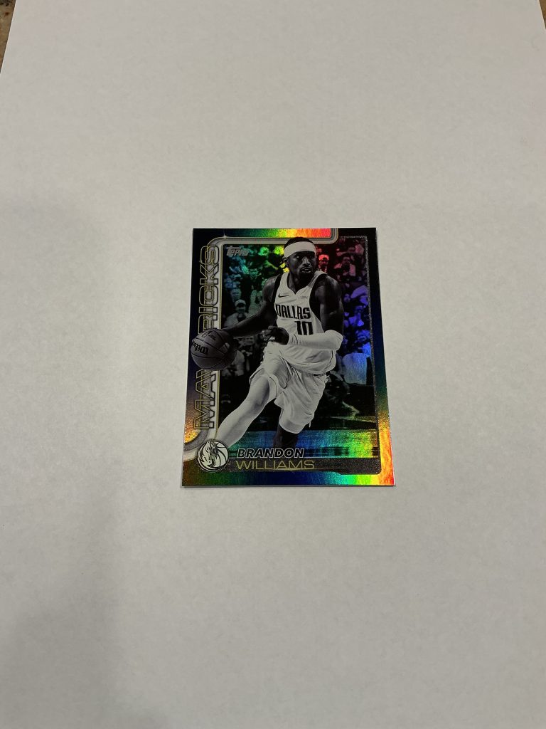 Topps Brandon Williams Blackout Rainbow Foil #171