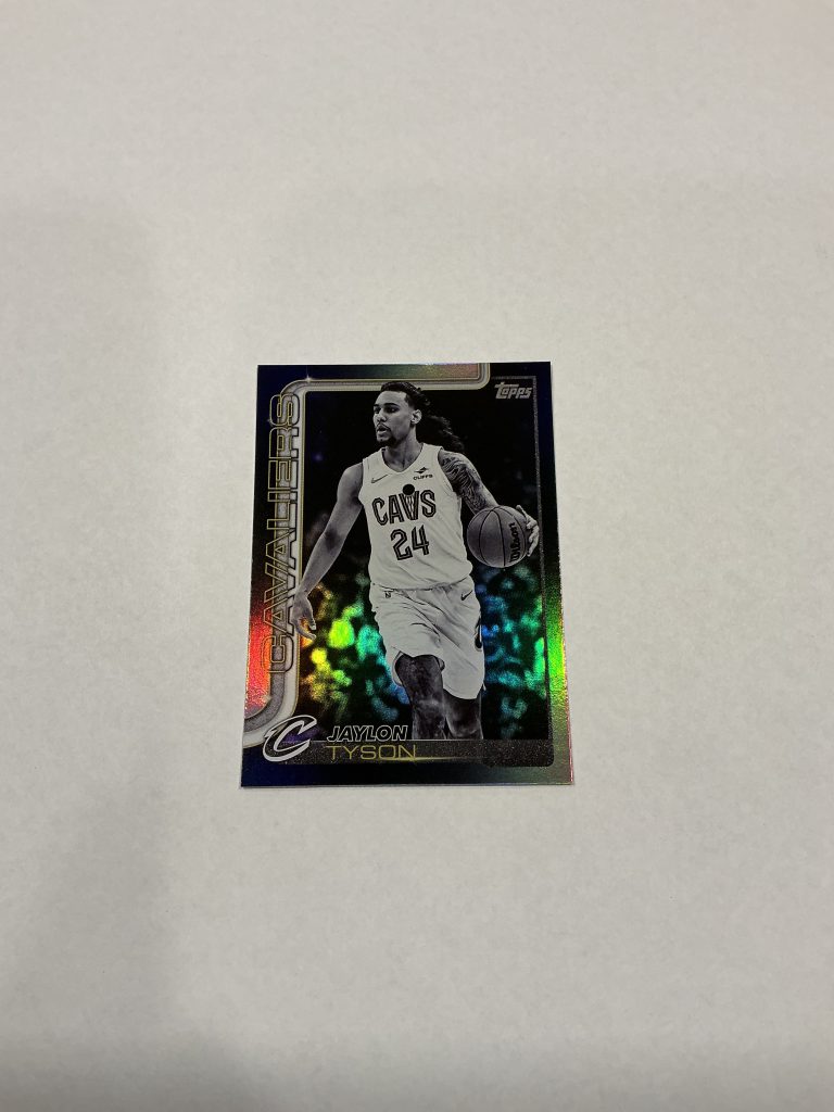 Topps Jaylon Tyson Blackout Rainbow Foil #86