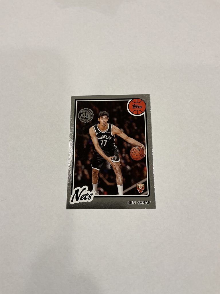 Topps Ben Saraf RC 45 Anniversary 80 BK-72
