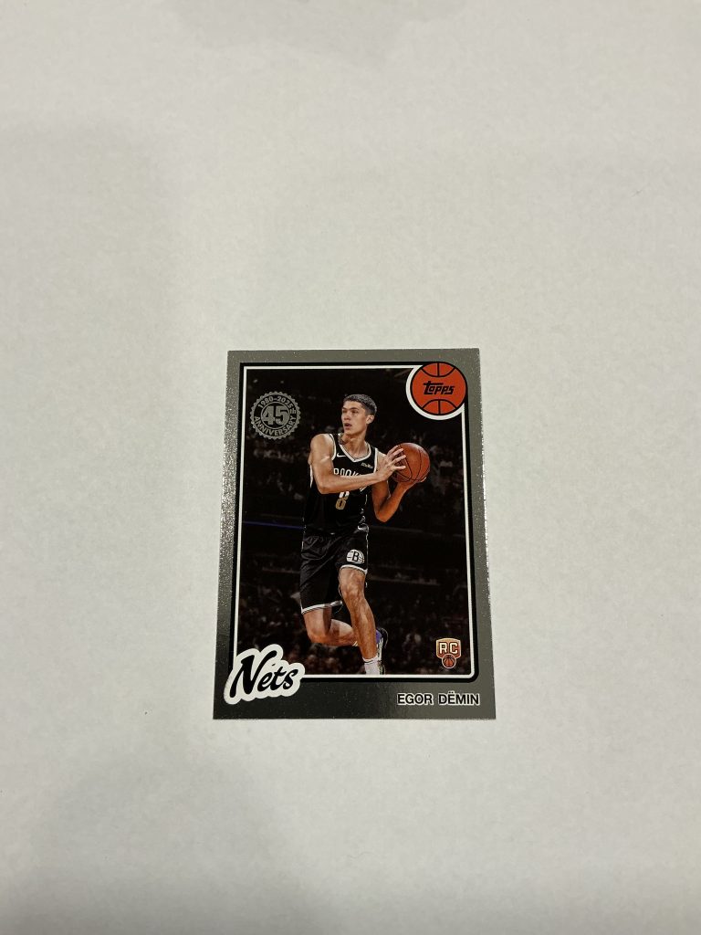 Topps Egor Demin RC 45 Anniversary 80BK-55