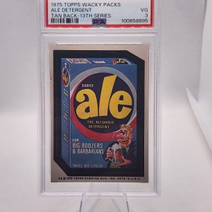 1975 Topps Wacky Packs - Ale Detergent - 13th Series - Tan Back - PSA 3