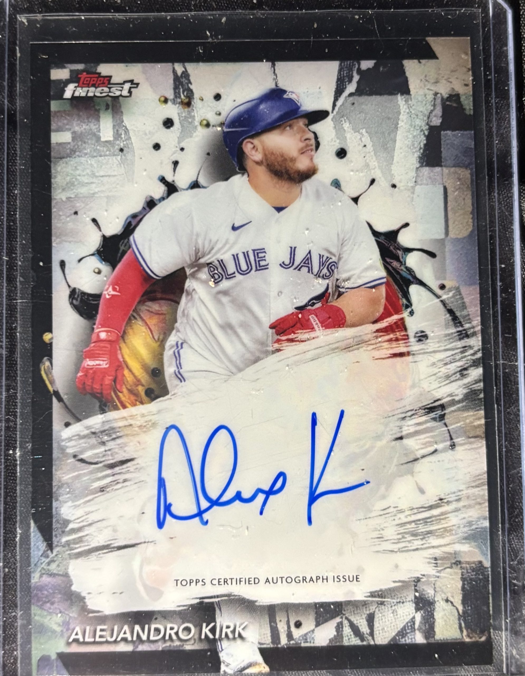 2024 TOPPS FINEST AUTO ON CARD ALEJANDRO KIRK BLUE JAYS