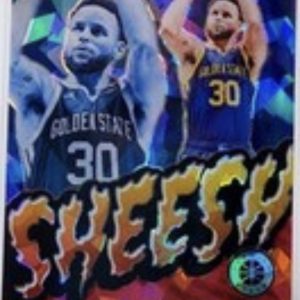 2024 PREMIUM STOCK SHEESH BLUE RED ICE PRIZM SSP /99 STEPHEN CURRY