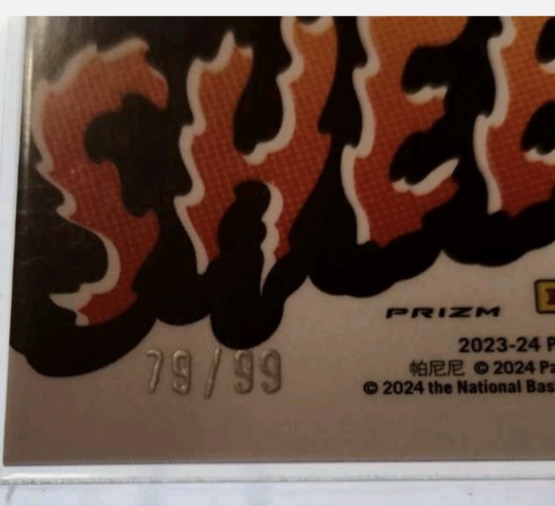 2024 PREMIUM STOCK SHEESH BLUE RED ICE PRIZM SSP /99 STEPHEN CURRY - Image 2