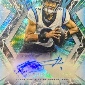 2023 TOPPS COMPOSITE RESURGENCE AQUA HYPER REFRACTOR SP AUTO RC /149 BRYCE YOUNG ROOKIE