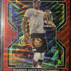 2021-22 PANINI PRIZM RED WAVE PRIZM SP GIANNIS ANTETOKOUNMPO