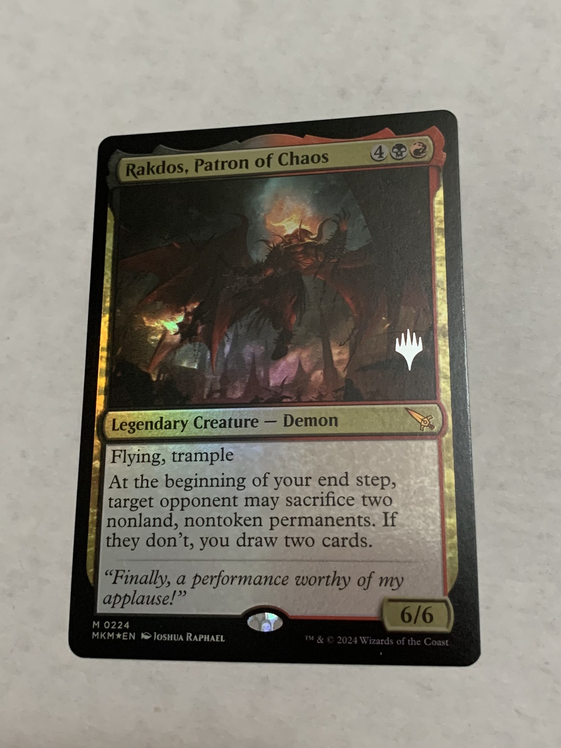 Rakdos, Patron of Chaos (Promo Pack) (Foil)