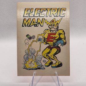 The Zero Heroes 1983 General Mills Sticker #65 Electric Man