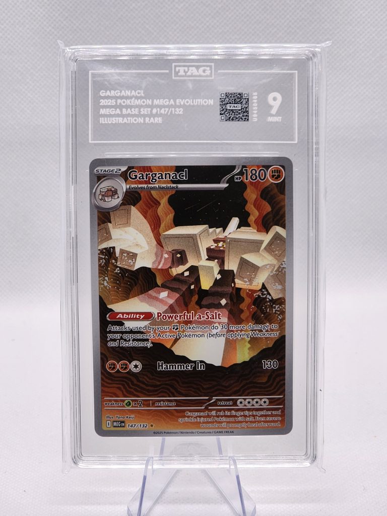 Garganacl Mega Evolution Illustration Rare 2025 Pokemon 147/132 TAG 9