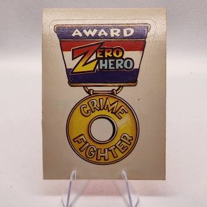The Zero Heroes 1983 General Mills Sticker Award Crime Fighter