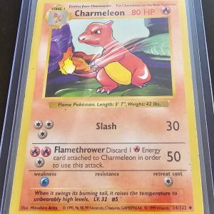 Pokemon Charmeleon 24/102 Base set Shadowless