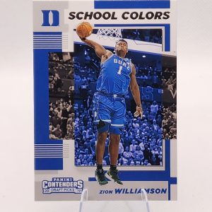 Zion Williamson School Colors 2019 Panini Contenders Draft Picks #1