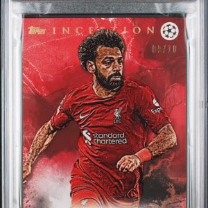 MOHAMED SALAH LIVERPOOL RED 10/10 TOPPS INCEPTION PSA 10