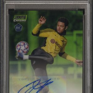 2020 STADIUM CLUB CHROME JUDE BELLINGHAM ROOKIE AUTO 31/99 PSA 9