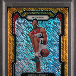 2023 PRIZM JORDAN POOLE GOLD SHIMMER FOTL 10/10 PSA 9