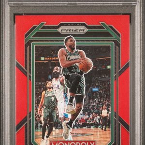 JAYSON TATUM RED PRIZM 90/99 MONOPOLY PSA 9