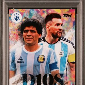 2023 Topps Argentina World Champions - D10s Lionel Messi, Diego Maradona psa 10
