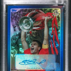 2022 TOPPS UEFA CHAMPIONS LEAGUE 30 SEASONS CELEBRATION #4 STEVEN GERRARD 30 SSN CELEBRATION-AUTO PSA 9