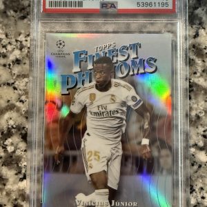 2019 FINEST UEFA CHAMPIONS LEAGUE FINEST PHENOMS #VJ VINICIUS JUNIOR FINEST PHENOMS PSA 10