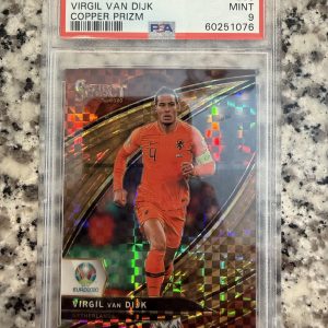 2020 SELECT EURO VIRGIL VAN DIJK COPPER PRIZM 15/49 PSA 9
