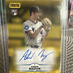 2025 Topps Stadium Club Adam Mazur Auto (Yellow) RC #SCBA-AMA