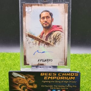 Eduardo Autograph 2018 Topps Walking Dead Autograph Collection Rust 03/99 Encased