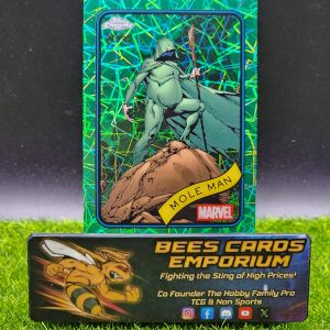 Mole Man 2025 Topps Chrome Marvel Hulk Green Lazer 29/99